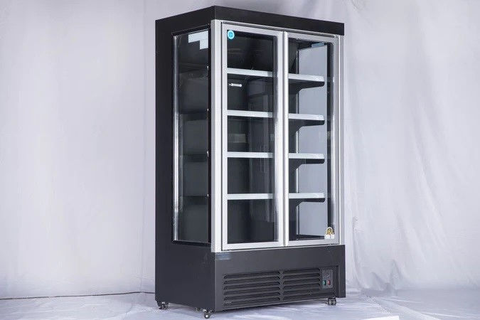 168-0025 AC FGD 46"H Double Glass Door Self Contained Cooler