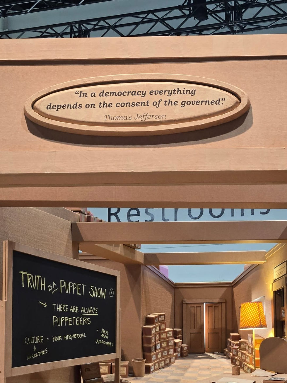 In a Democracy everything depends on the consent of the governed - Art Basel