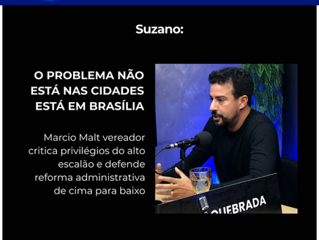 O problema não está nas cidades. Está em Brasília