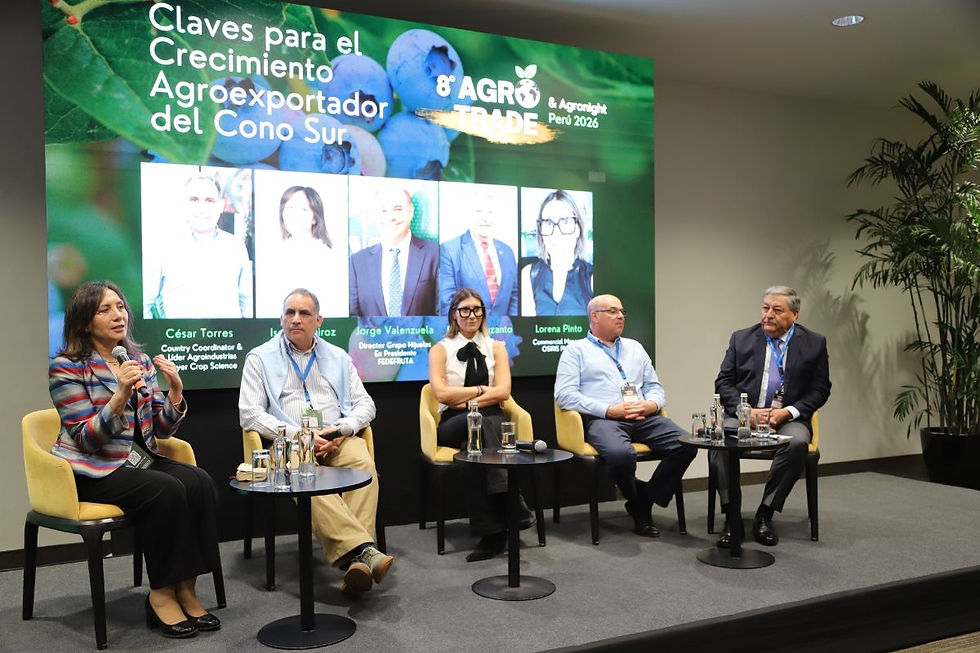 Panel crecimiento agroexportador AgroTrade Perú 2026