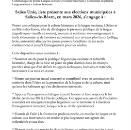 Engatjaments SALIES UNIE politica linguistica e culturau