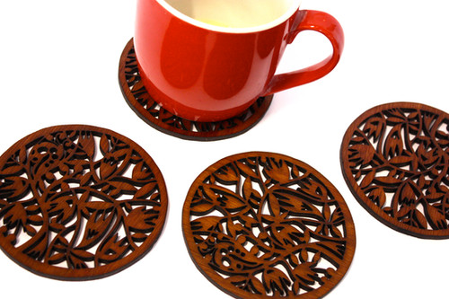 Coasters Jarrah Creator Series Round Set/8 - Ngarga Warenji