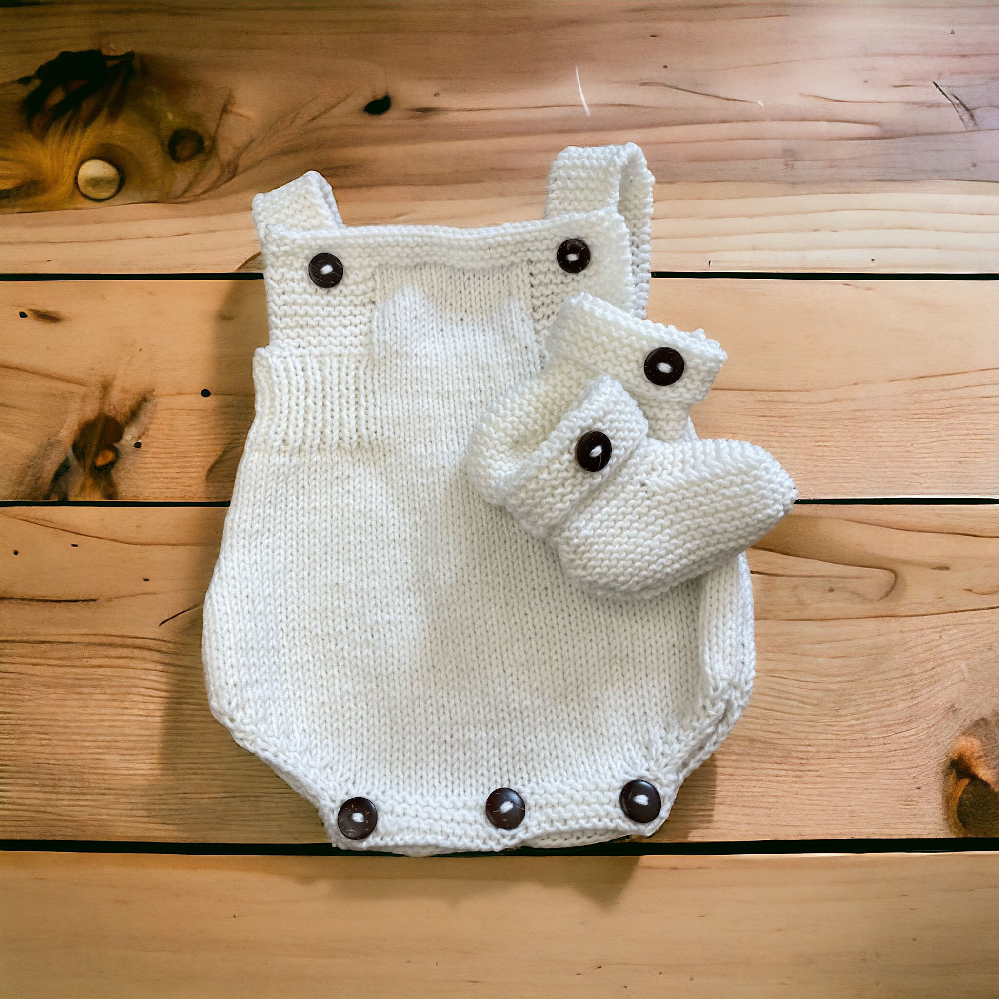 The White Romper and Booties