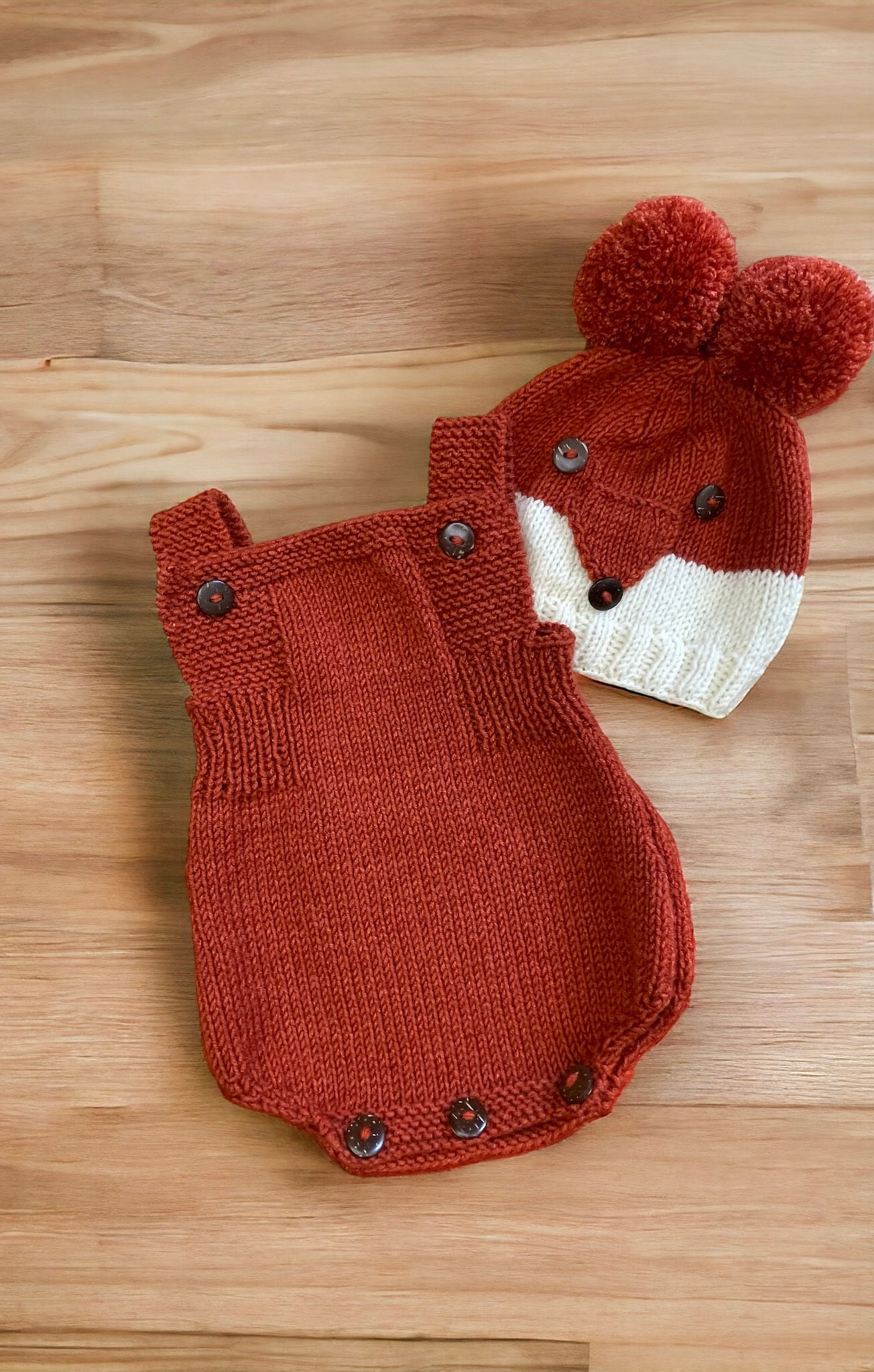 The Fox Hat with Copper Romper