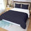 Thumbnail: Transform your bedroom into a sophisticated oasis with our Sapphire Black 40 Print Three Piece Duvet Cover Set. Washable, dur