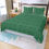 Thumbnail: Transform your bedroom into a luxurious oasis with our Emerald Green 500 Print Three Piece Duvet Cover Set. Experience superi