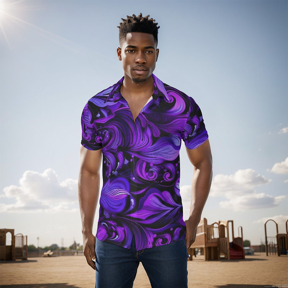 Product: Elegant Purp Print Men's Shirt