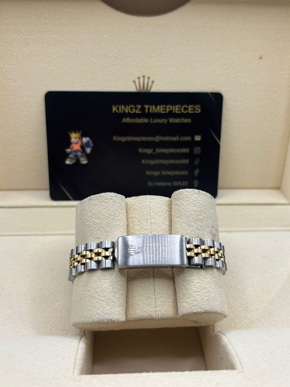 Thumbnail: Ladies Rolex 69173 26mm White stick dial 