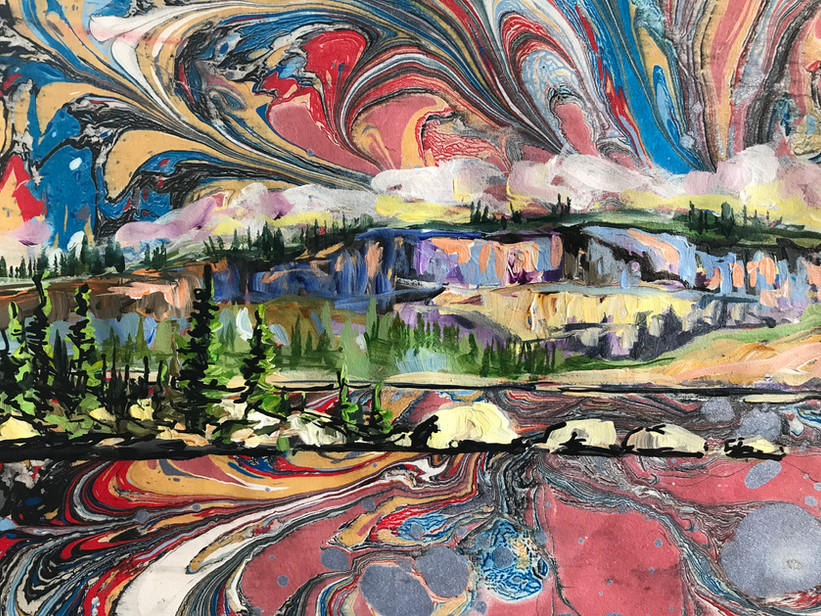 Big Lake Reflections - Detail 2