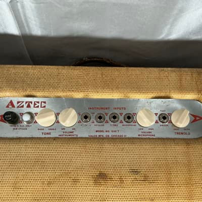 Thumbnail: 1954 National Aztec Model 1240T Tweed / Leather RARE All Original Amplifier