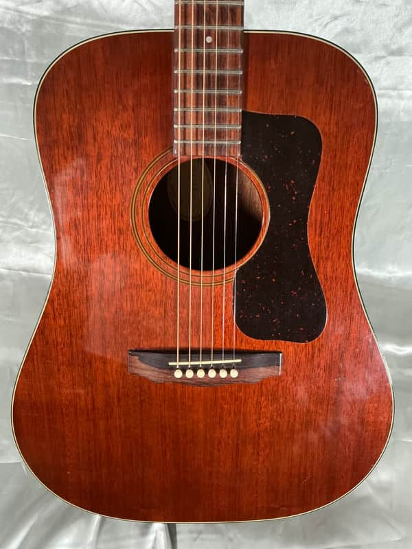 Thumbnail: 1973 Guild D25M Mahogany Dreadnought Acoustic Flat Top Guitar Excellent Cond.