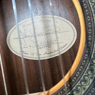 Thumbnail: 1998 Buscarino Cabaret Acoustic Electric Classical Nylon Flat Top Guitar