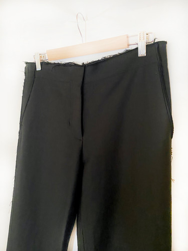 00's HELMUT LANG Black Wide Trouser | Scout Haus