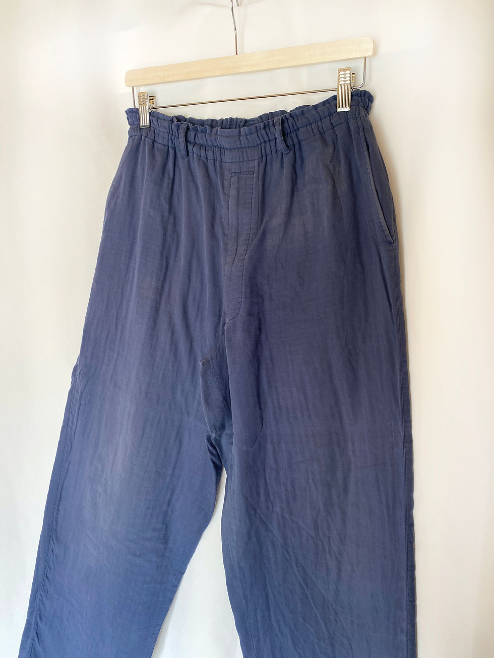 Miniature : 80's issei miyake cotton Gauze  Easy Trouser