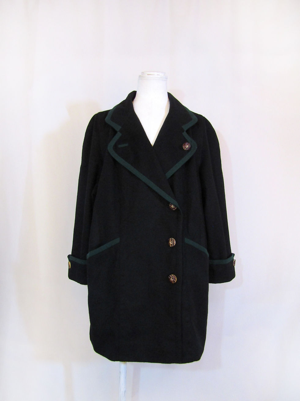 〜90’s Euro JULIUS LANG Wool Loden Half Coat