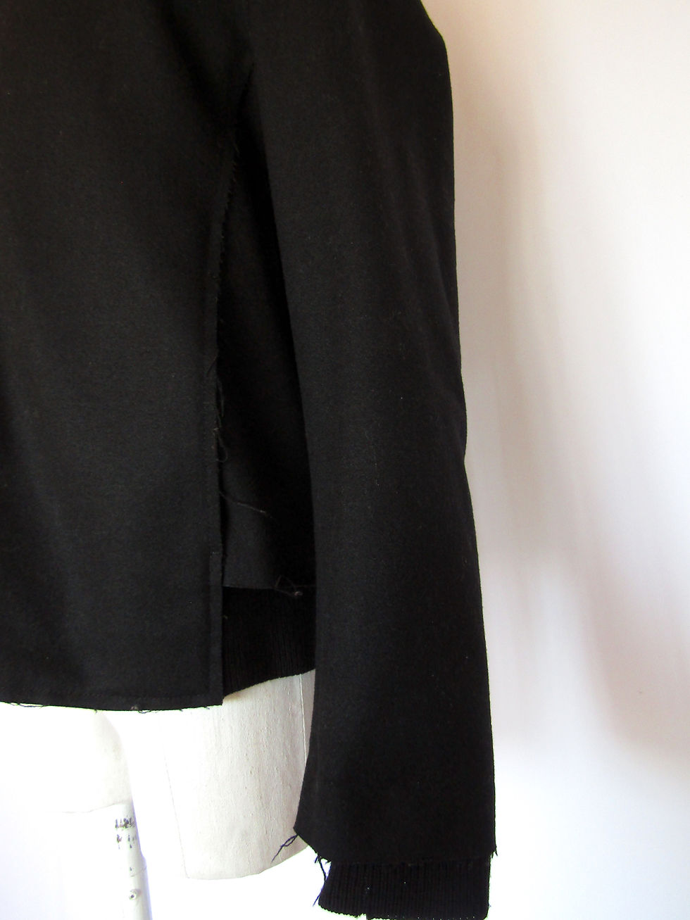 サムネイル： 00’s KRISVANASSCHE Black Wool MA-1 Blouson