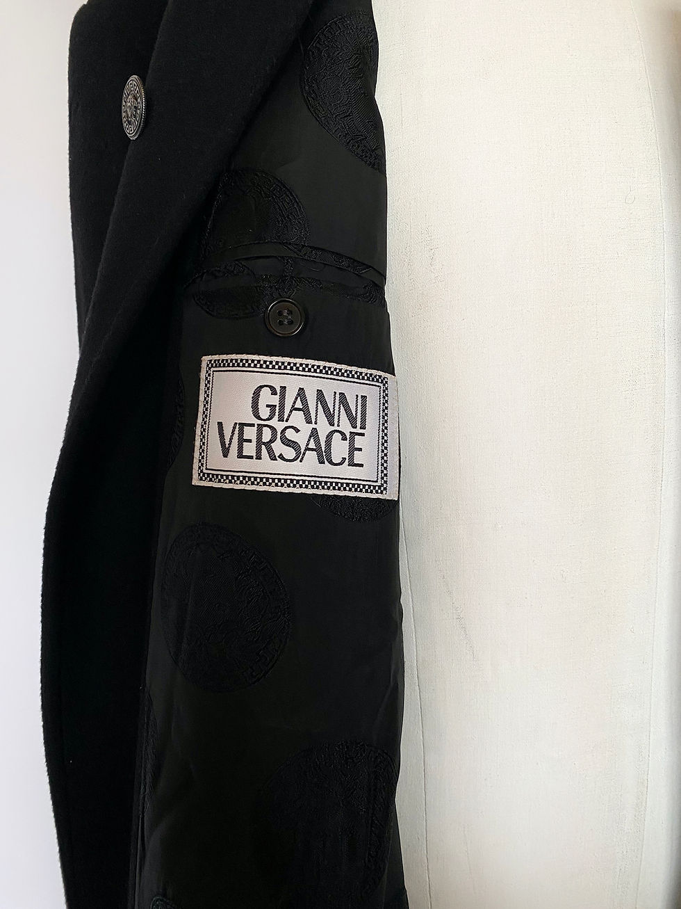 Miniature : 90’s GIANNI VERSACE Cashmere Wool Coat Italy made