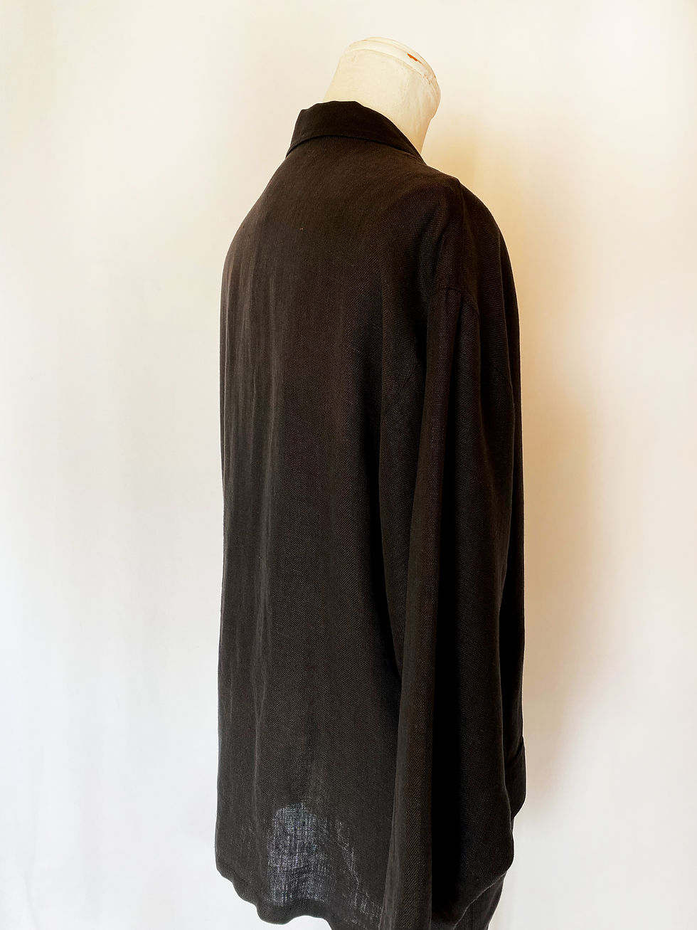 Miniature : 80’s INSIDER Black Linen Jacket West Germany Made