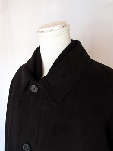 90's allegri designer by Martin Margiela Black boa coat italy made