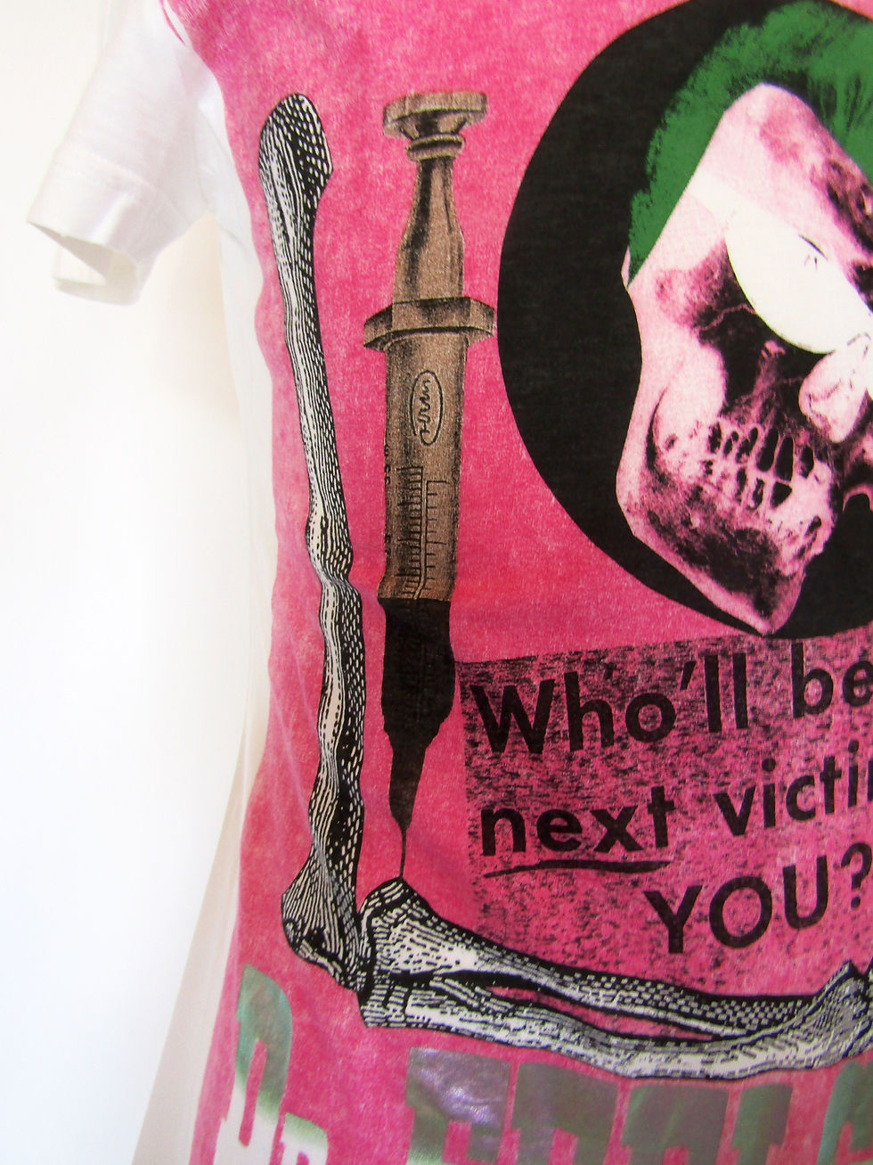 섬네일: 06SS John Galliano Hand Print T-shirt