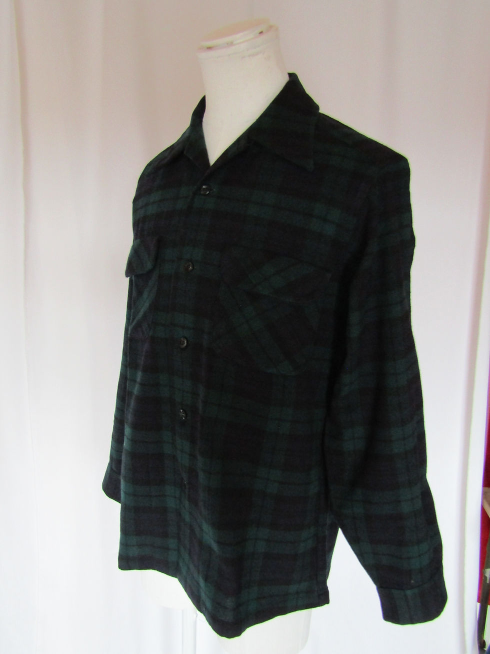 섬네일: 70's PENDLETON Black Watch Check Shirt