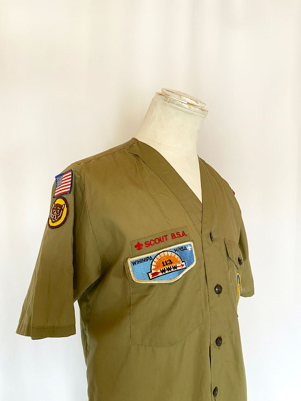 サムネイル： 70’s BOY SCOUT OF AMERICA Half Sleeve No Collar Shirt
