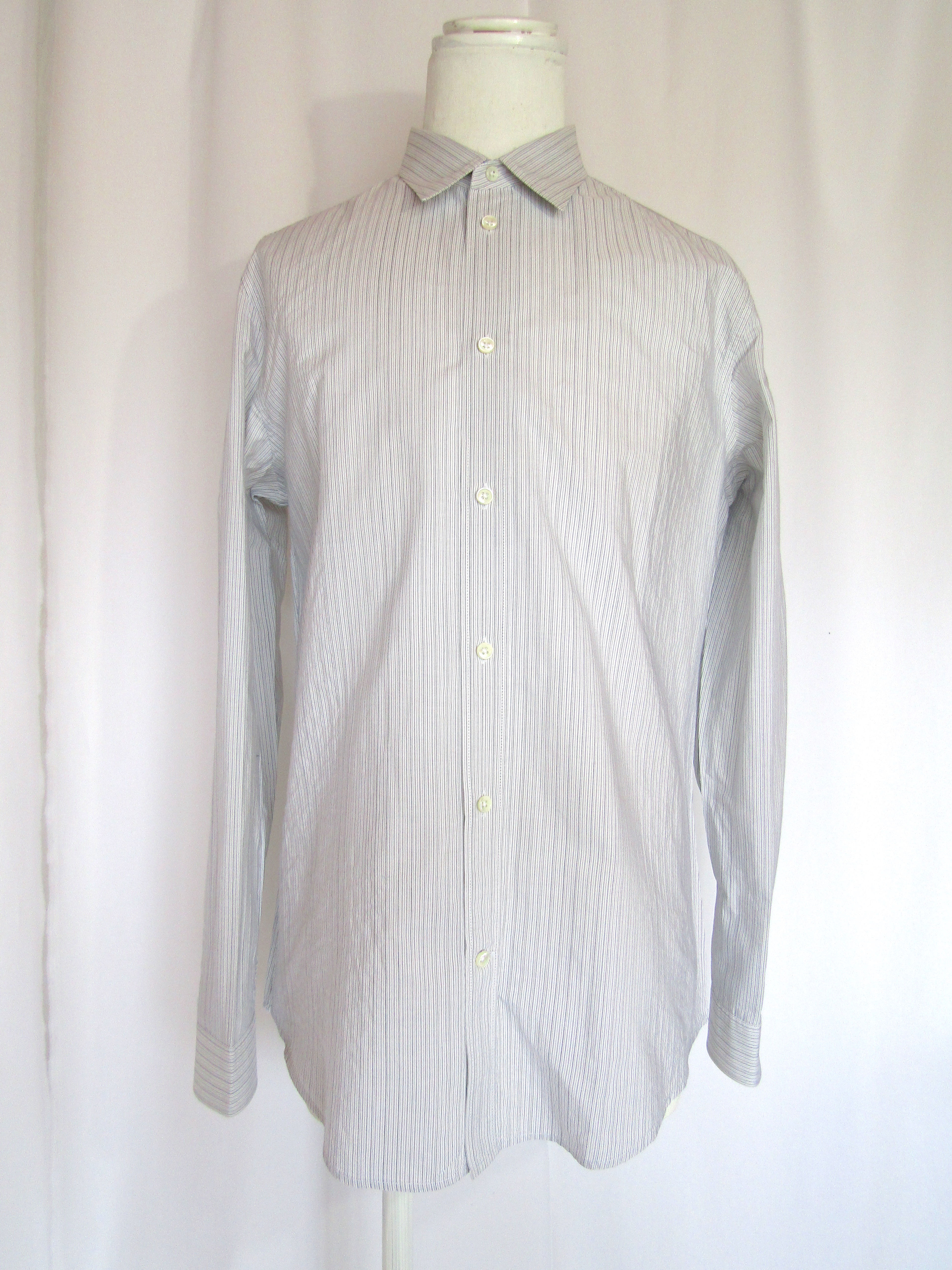 13AW Maison Martin Margiela 14 Stripe Shirt Size52