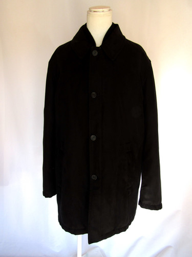 90's allegri designer by Martin Margiela Black boa coat italy made