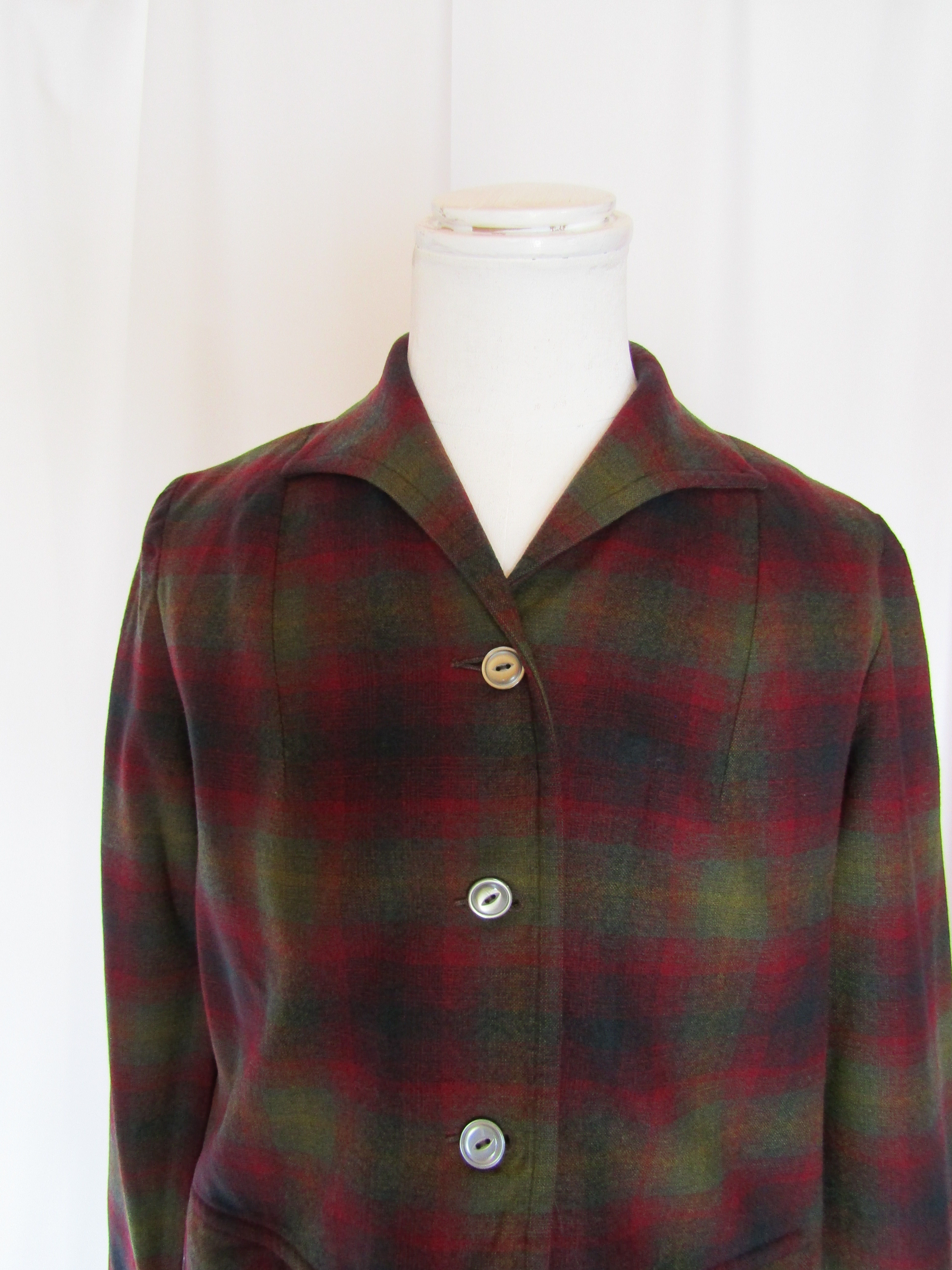 Late60's PENDLETON Shadow Check Jacket