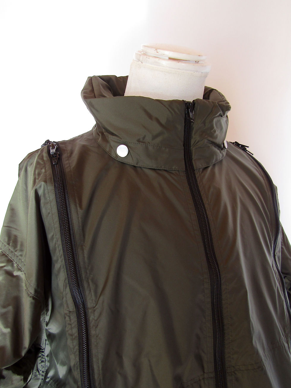 final home home1 ジップパーカ FINAL HOME ZIP Nylon Jacket Khaki Short Dead Stock | Scout Haus