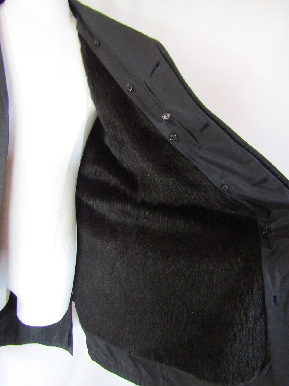 サムネイル： 60’s Bell Jardiniere Black Balmacaan Coat with liner Hyper Mint