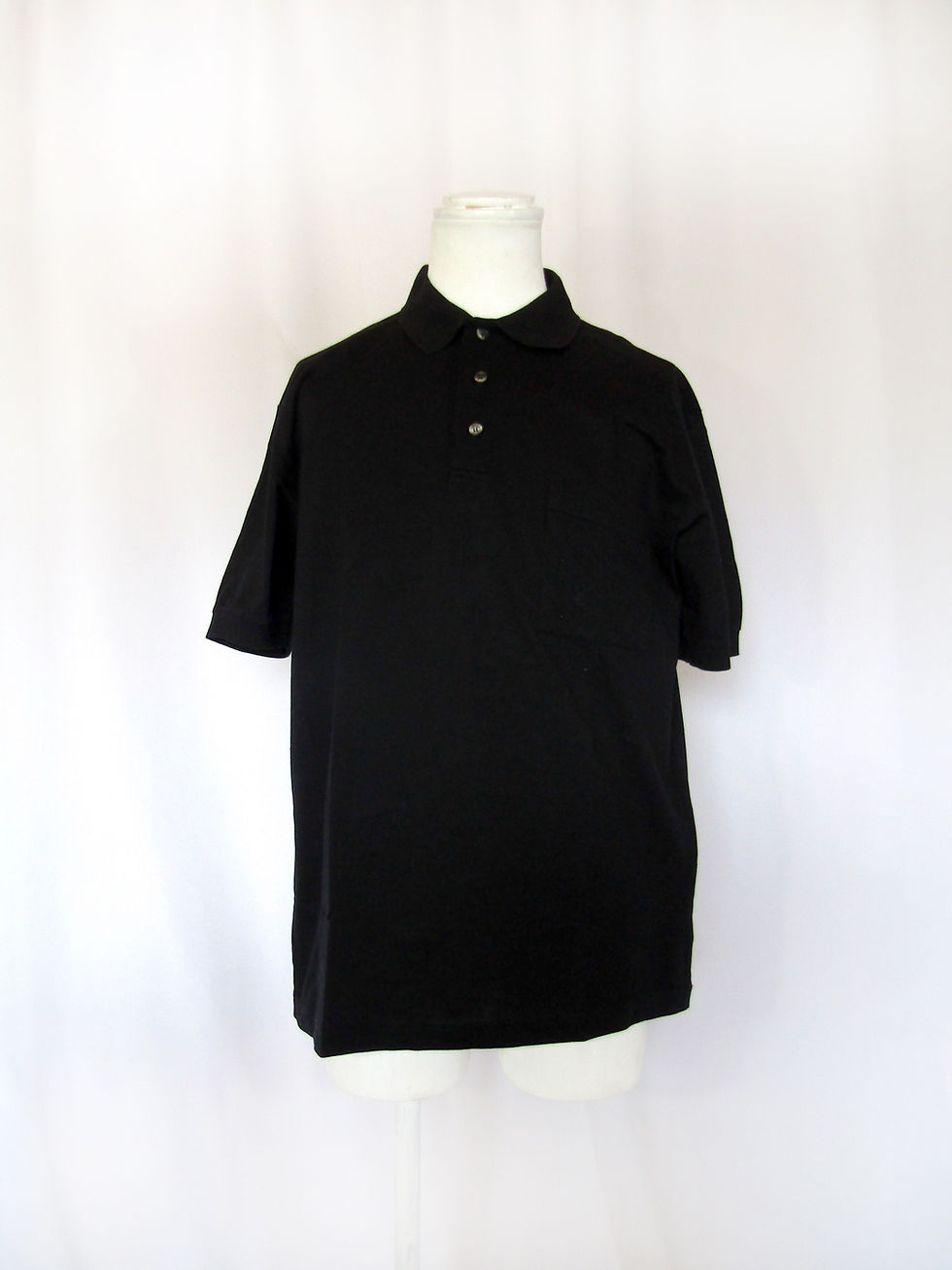 90’s YVES SAINT LAURANT Black Polo Shirt italy made
