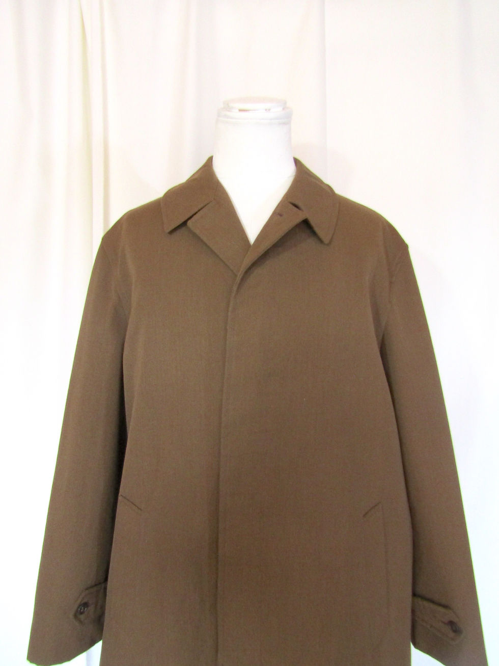 Miniature : 60’s Italian Vintage Sagit Gabardine Balmacaan Coat