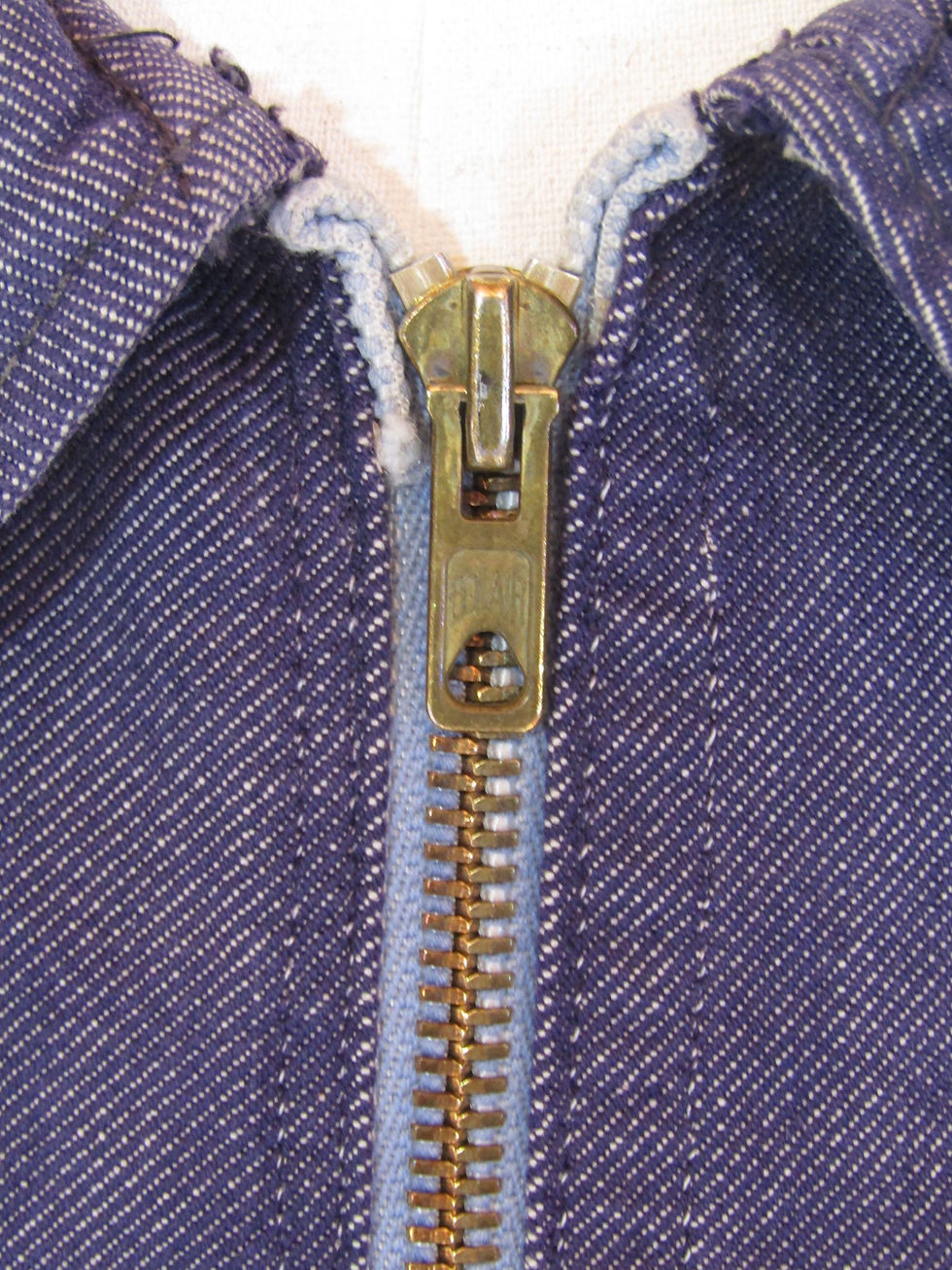 Miniature : 70's French Navy Denim Work Jacket size108