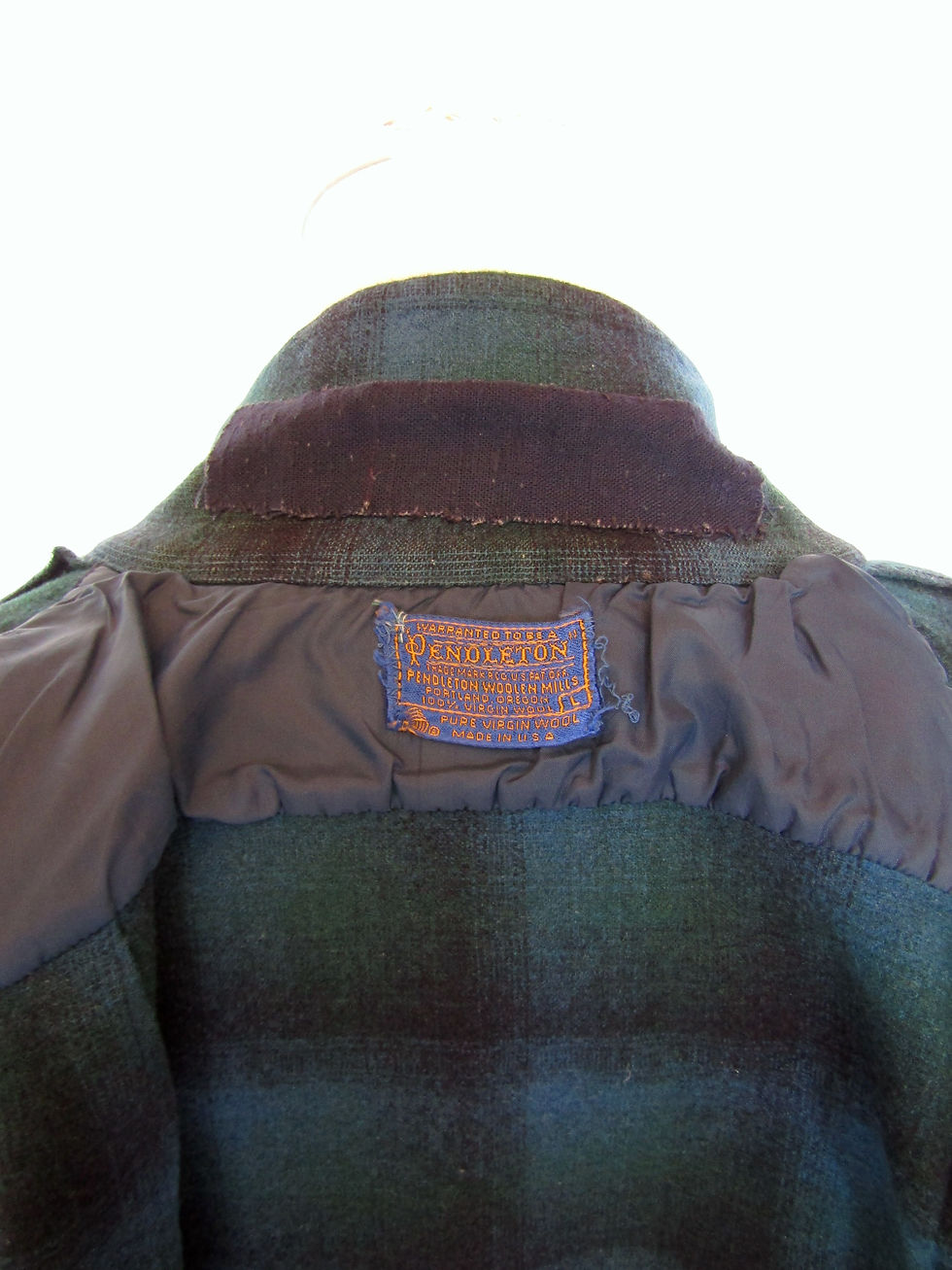 サムネイル： 70’s PENDELTON Shadow Check Open Color Wool Shirt