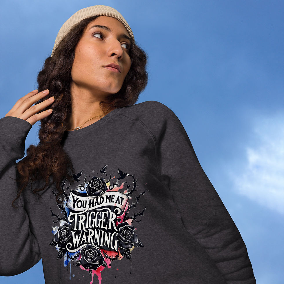 Thumbnail: Unisex organic raglan sweatshirt
