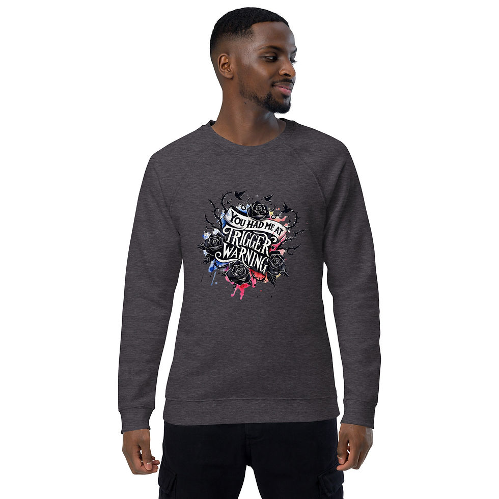 Thumbnail: Unisex organic raglan sweatshirt