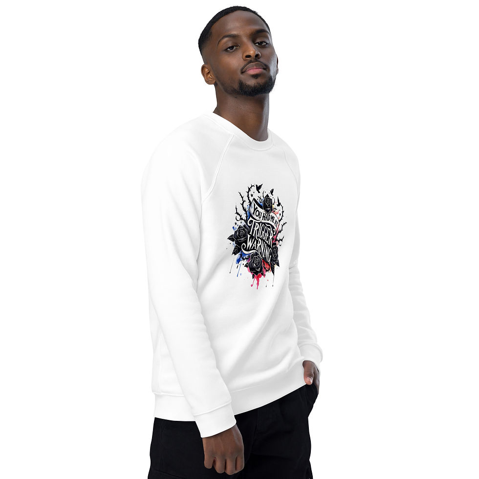 Thumbnail: Unisex organic raglan sweatshirt