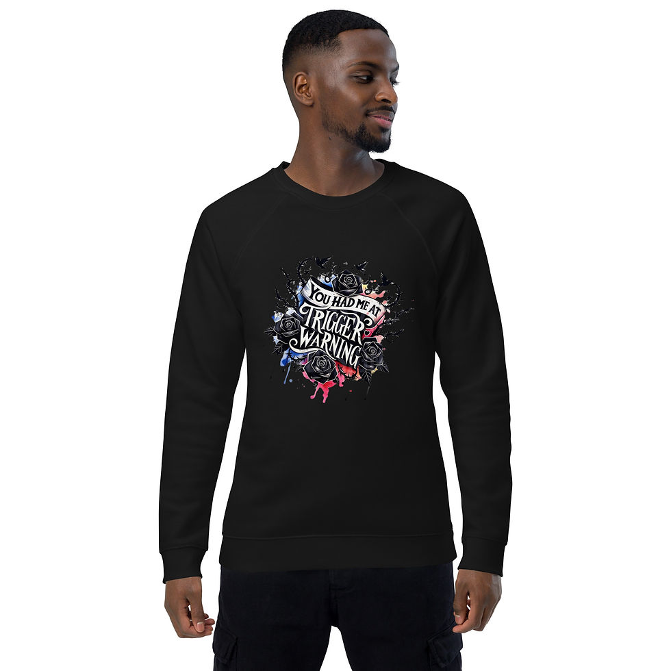 Thumbnail: Unisex organic raglan sweatshirt