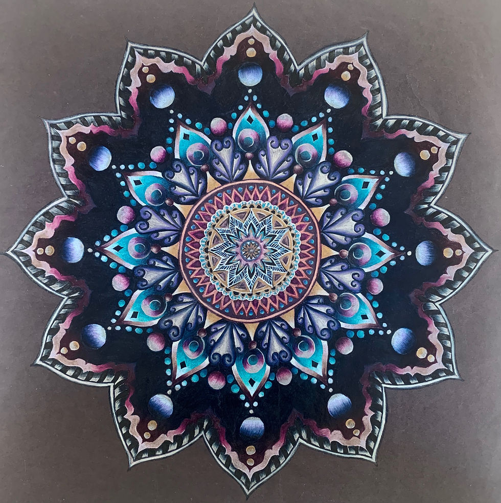 Color Pencil Mandela
