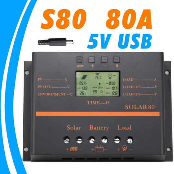 80 AMP, 12V,24,48 AUTO PWM SOLAR CHARGE CONTROLLER