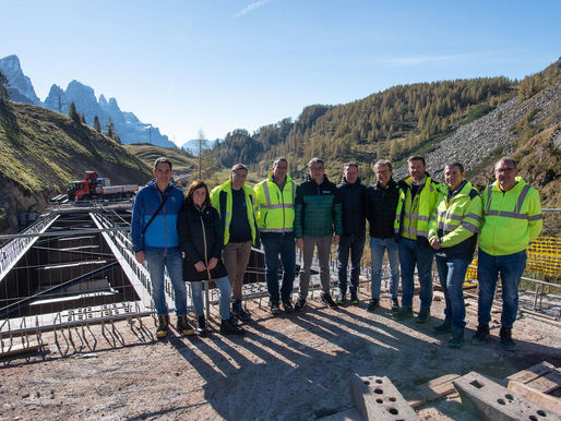 Passo Rolle, varato il ponte sul torrente Cismon