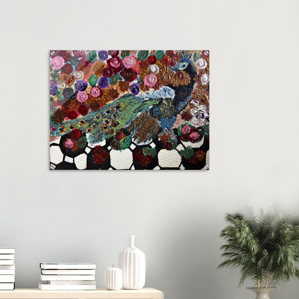 The Peacock Garden Acrylic Print