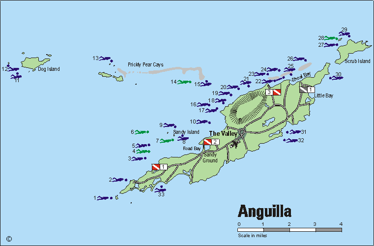 Map of Anguila