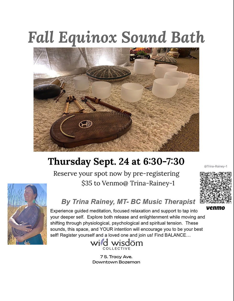 Fall Equinox Sound Bath with Trina Rainey