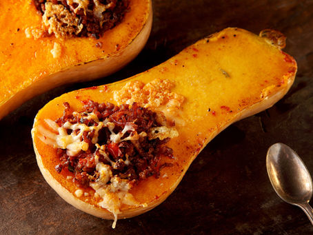 Tranche de butternut farcie