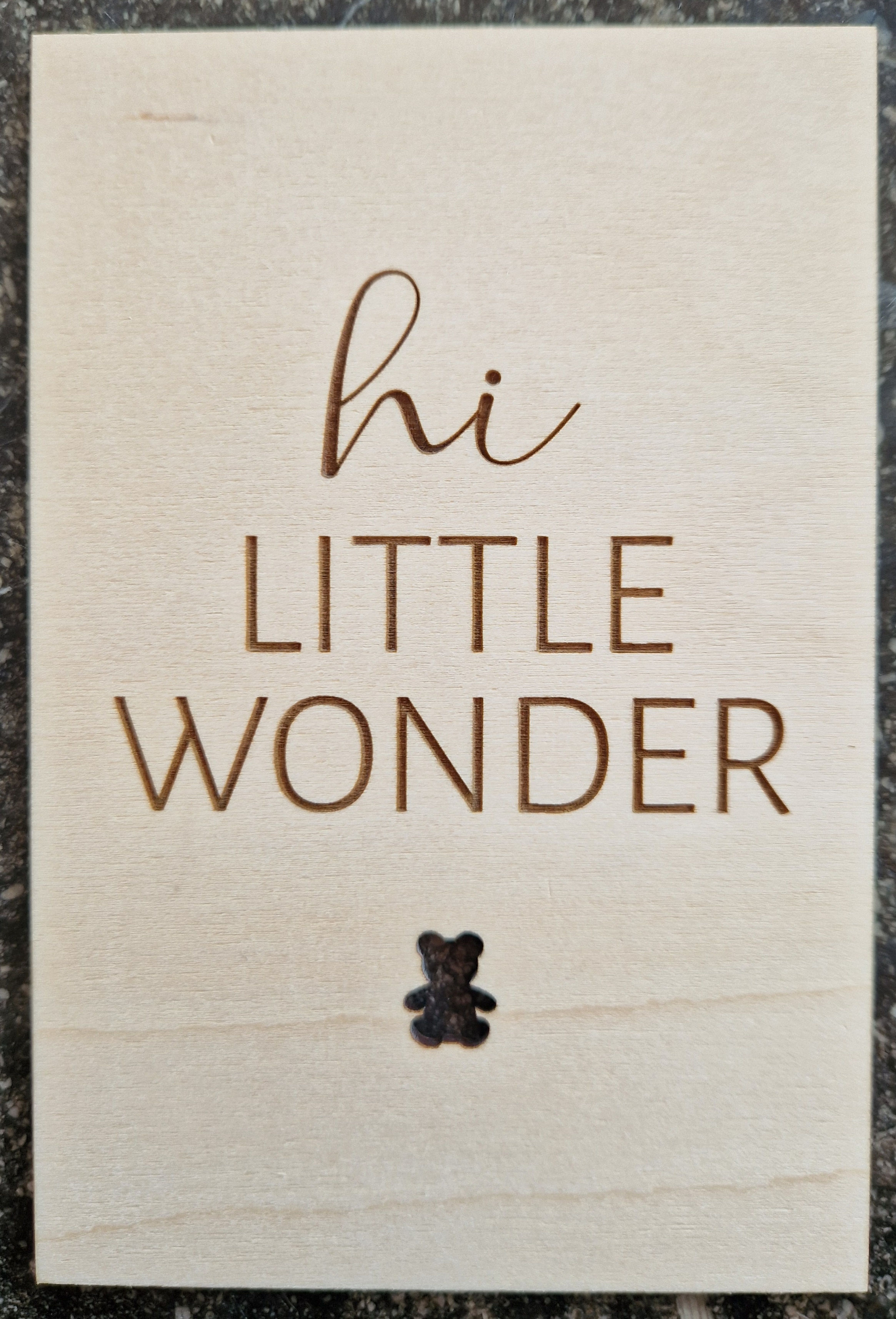 Wenskaart little wonder