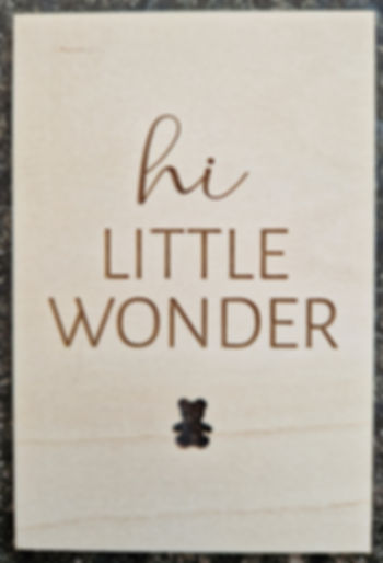 Wenskaart little wonder