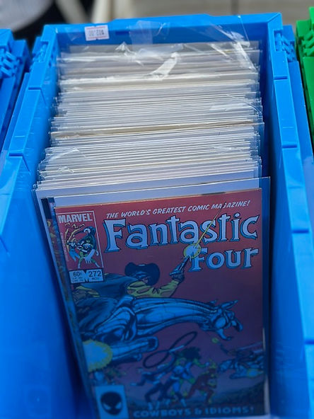 Fantastic Four comic book about superheroes with Pop Up Comics available.