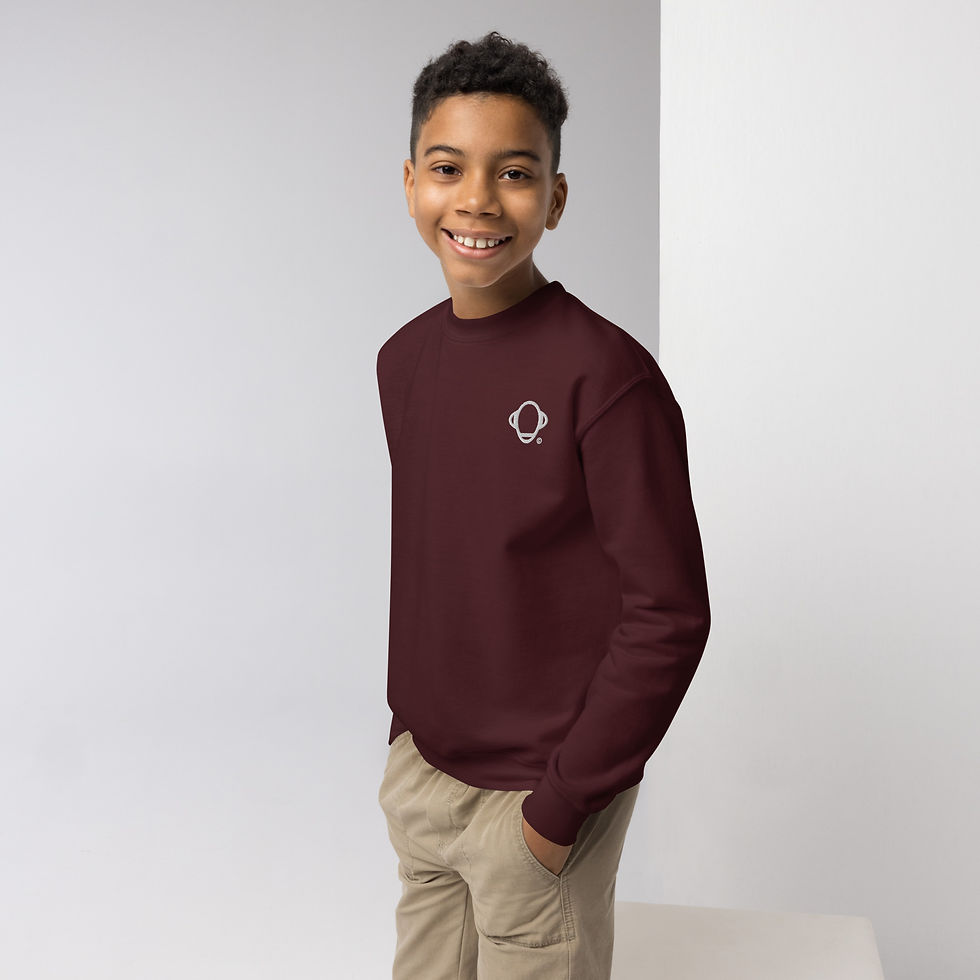 Thumbnail: Beatzs© Youth crewneck sweatshirt embroderyed